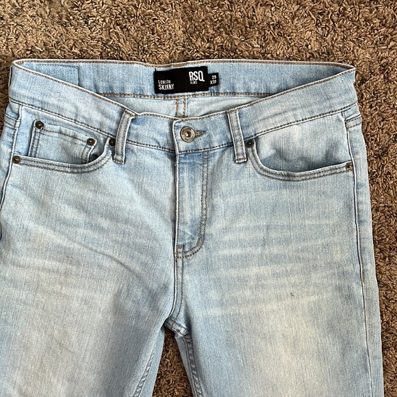 LONDON SKINNY LIGHT WASH RSQ WOMENS JEANS - Picture 3 of 8